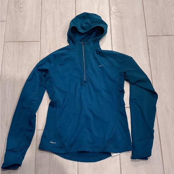 Nike Teal Hooded Jacket with hand mittens - Picture 5 of 11